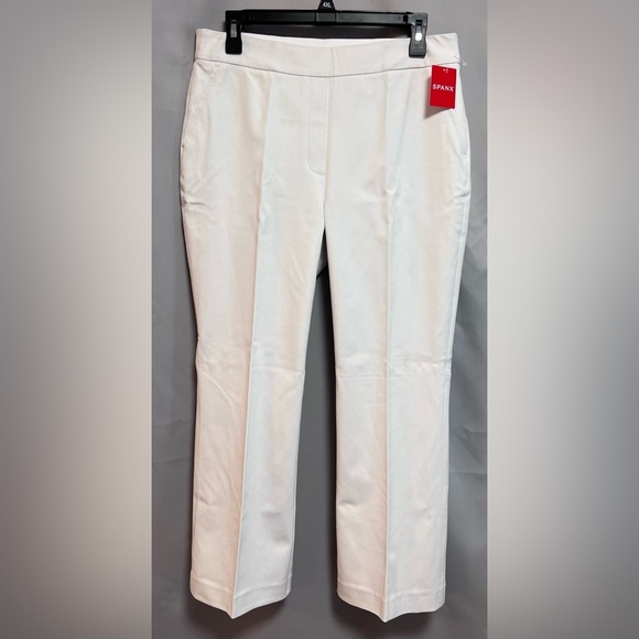 New SPANX Silver Linings Kick Flare Pull-on Pants size Large in Classic White - Picture 1 of 15